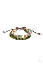 Load image into Gallery viewer, Paparazzi “Pack your Poncho” Green Adjustable Bracelet - Cindysblingboutiqe
