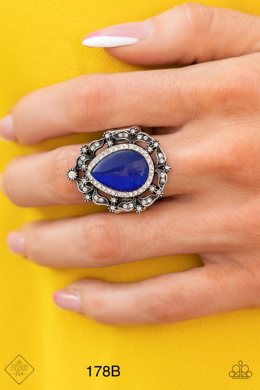 Paparazzi “ Iridescently Icy” Blue Stretch Ring - Cindys Bling Boutique