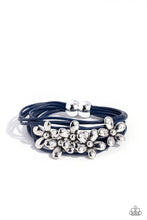 Load image into Gallery viewer, Paparazzi “Here Comes the BLOOM” Blue Magnetic Bracelet
