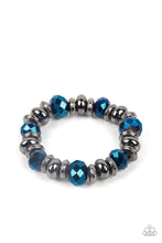 Load image into Gallery viewer, Paparazzi “Power Pose” Blue Stretch Bracelet

