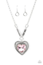 Load image into Gallery viewer, Paparazzi &quot;Heart Full of Fabulous&quot; Pink Necklace Earring Set - Cindysblingboutique
