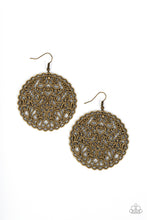 Load image into Gallery viewer, Paparazzi “The Whole Nine VINEYARDS” Brass - Dangle Earrings
