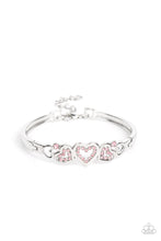 Load image into Gallery viewer, Paparazzi “Seriously Smitten” Pink Adjustable Bracelet
