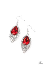 Load image into Gallery viewer, Paparazzi “Glorious Glimmer” Red Dangle Earrings - Cindysblingboutique
