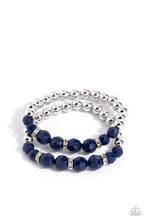 Load image into Gallery viewer, Paparazzi “Two by Two Twinkle” Blue Bracelet Set
