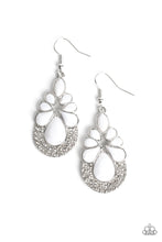 Load image into Gallery viewer, Paparazzi “Beachfront Formal” White Dangle Earrings - Cindysblingboutique
