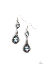 Load image into Gallery viewer, Paparazzi “Dazzling Droplets” Blue Dangle Earrings - Cindysblingboutique
