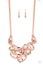 Load image into Gallery viewer, Paparazzi “Warp Speed” Copper Necklace Earring Set
