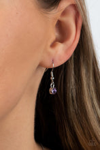 Load image into Gallery viewer, Paparazzi “Botanical Ballad” Purple Necklace Earrings Set
