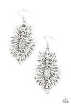 Load image into Gallery viewer, Paparazzi “Turn up the Luxe”  White Dangle Earrings
