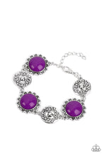 Load image into Gallery viewer, Positively Poppy Purple Bracelet
