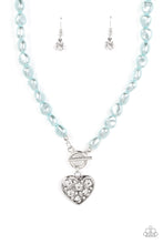 Load image into Gallery viewer, Paparazzi “Color Me Smitten” Blue Necklace Earring Set
