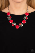 Load image into Gallery viewer, Paparazzi &quot;Dreaming in MULTICOLOR&quot; Red Necklace Earring Set
