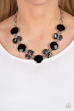 Load image into Gallery viewer, Paparazzi “Dreaming in MULTICOLOR” Black Necklace Earring Set
