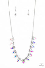 Load image into Gallery viewer, Paparazzi “Razor-Sharp Refinement”  White Necklace Earring Set
