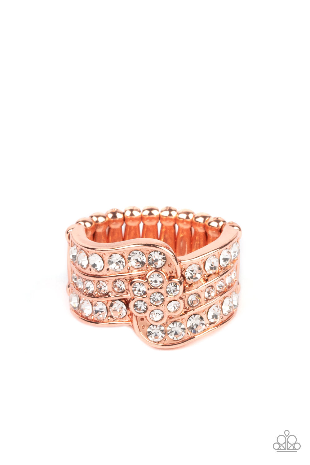 Paparazzi “No Flowers Barred” Copper Stretch Ring