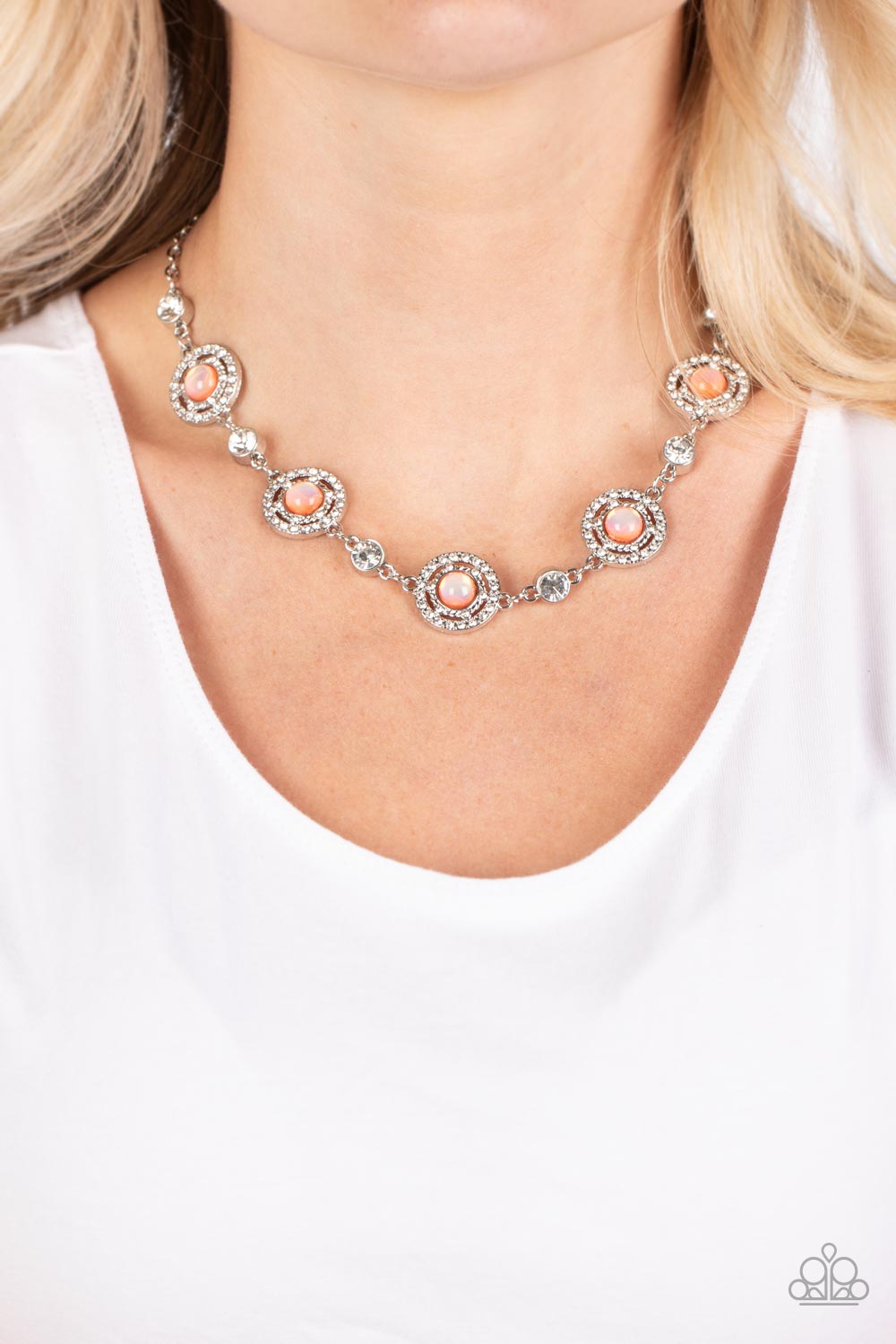 Paparazzi “Summer Dream” Orange Necklace Earring Set