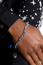 Load image into Gallery viewer, Paparazzi “Flatter Yourself” Blue Clasp Bracelet
