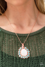 Load image into Gallery viewer, Paparazzi “Sahara Sea” Copper Necklace Earring Set

