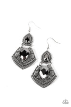 Load image into Gallery viewer, Paparazzi “Royal Remix” Silver Dangle Earrings
