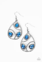 Load image into Gallery viewer, Paparazzi “Send the BRIGHT Message” Blue Dangle Earrings - Cindysblingboutique

