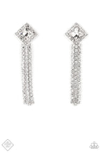 Load image into Gallery viewer, Paparazzi “Seasonal Sparkle” White Post Earrings - Cindysblingboutique
