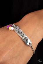 Load image into Gallery viewer, Paparazzi “Flirting with Faith” Purple Bracelet - Cindysblingboutique

