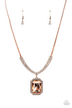 Load image into Gallery viewer, Paparazzi “Fit for a DRAMA QUEEN” Copper Necklace Earring Set - Cindysblingboutique
