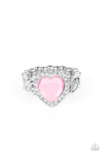 Load image into Gallery viewer, Paparazzi “Committed to Cupid” Pink Stretch Ring - Cindysblingboutique
