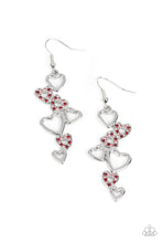 Load image into Gallery viewer, Paparazzi “Sweetheart Serenade” Multi Dangle Earrings - Cindysblingboutique
