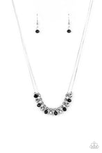 Load image into Gallery viewer, Shimmering High Society Black Necklace
