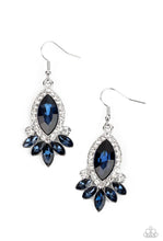 Load image into Gallery viewer, “Prismatic Parade” Blue Dangle Earrings
