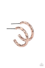 Load image into Gallery viewer, Triumphantly Textured Rose Gold Earrings
