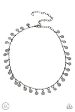 Load image into Gallery viewer, Paparazzi “Champagne Catwalk” Black Choker Necklace Earring Set
