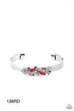 Load image into Gallery viewer, Paparazzi “Chic Clique Red&quot; Cuff Bracelet
