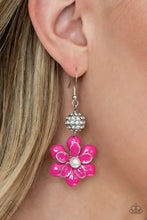 Load image into Gallery viewer, Paparazzi “Bewitching Botany” Pink Dangle Earrings - Cindysblingboutique
