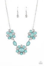 Load image into Gallery viewer, Paparazzi “Your Chariot Awaits” Blue Necklace Earring Set - Cindysblingboutique
