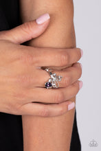 Load image into Gallery viewer, Paparazzi &quot;Flawless Flutter&quot; Purple Stretch Ring - CindysBlingBoutique
