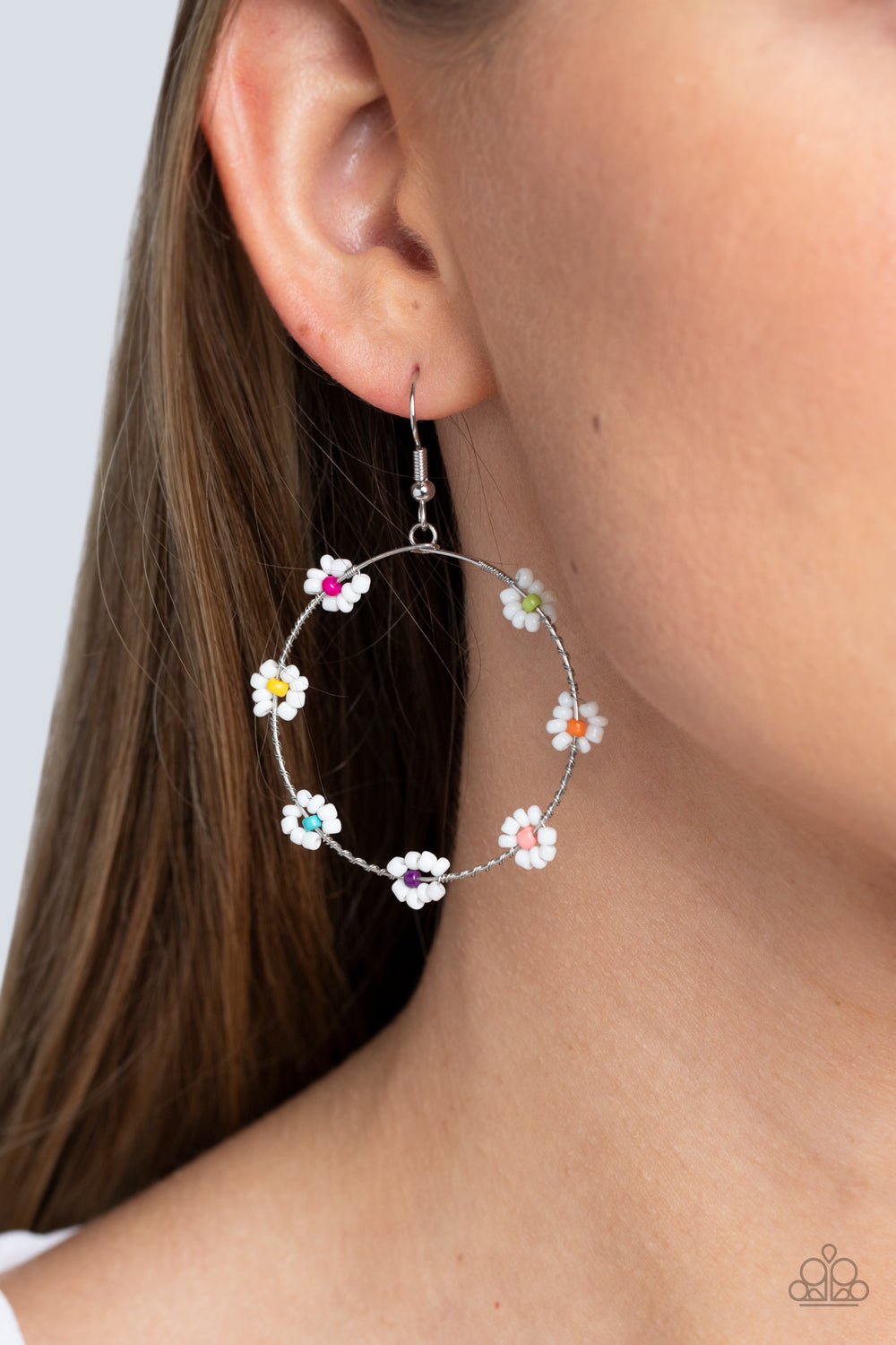 Paparazzi “Dainty Daisies” Multi Dangle Earrings