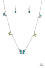 Load image into Gallery viewer, Paparazzi “FAIRY Special” Blue Necklace Earring Set
