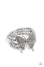 Load image into Gallery viewer, Paparazzi EMP Exclusive “First WINGS First” White Stretch Bracelet - Cindysblingboutique
