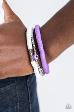 Load image into Gallery viewer, Paparazzi “EYE Have A Dream Purple” Stretch Bracelet Set - Cindysblingboutique
