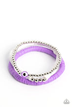 Load image into Gallery viewer, Paparazzi “EYE Have A Dream Purple” Stretch Bracelet Set - Cindysblingboutique
