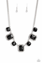 Load image into Gallery viewer, Paparazzi “Royal Rumble” Black Necklace Earring Set - Cindysblingboutique
