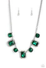 Load image into Gallery viewer, Paparazzi “Royal Rumble” Green Necklace Earring Set - Cindysblingboutique
