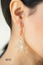 Load image into Gallery viewer, Paparazzi &quot;Jelly&quot; Copper Hoop Earrings
