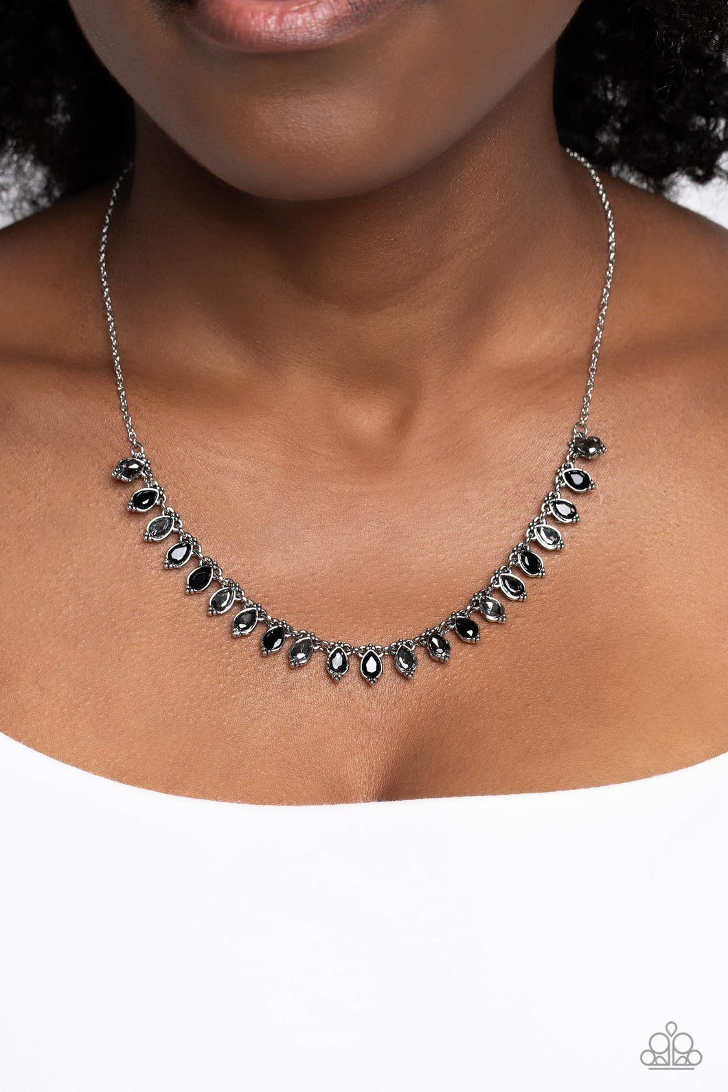 Paparazzi “Fairy Light” Fashion Black Necklace Earring Set - Cindysblingboutique