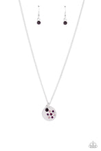 Load image into Gallery viewer, Paparazzi “Dandelion Delights” Purple Necklace Earring Set - Cindysblingboutique
