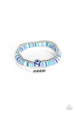 Load image into Gallery viewer, Paparazzi “EYE Have A Dream” Blue Bracelet Set
