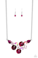 Load image into Gallery viewer, Paparazzi “Round Royalty” Pink Necklace Earring Set
